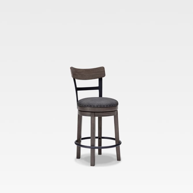 Caitbrook Counter Height Swivel Bar Stool with Contoured Backrest