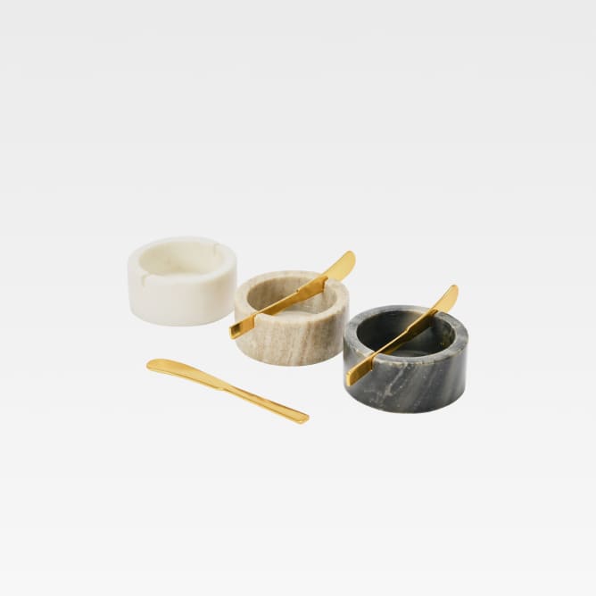 Storied Home Pinch Bowls for Salt & Pepper (Set of 6)