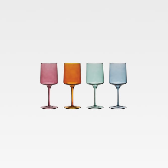 Storied Home Multicolor Wine Glasses