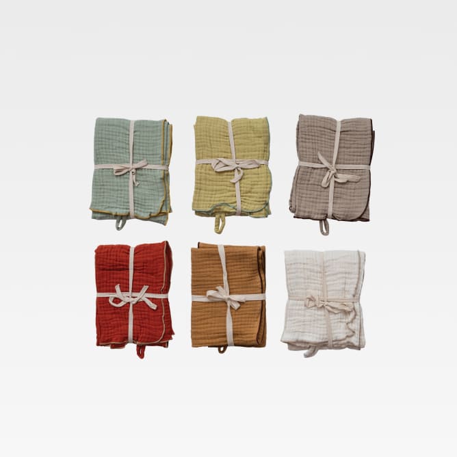 Storied Home Woven Double Tea Towels (Set of 6)