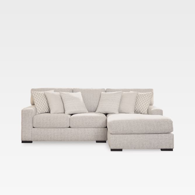 Larce 2-Piece Performance Fabric Sofa Chaise