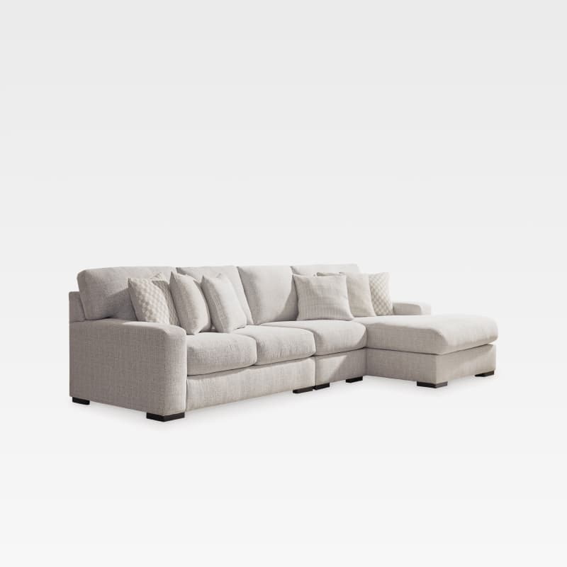 Larce 3-Piece Performance Fabric Sectional with Chaise
