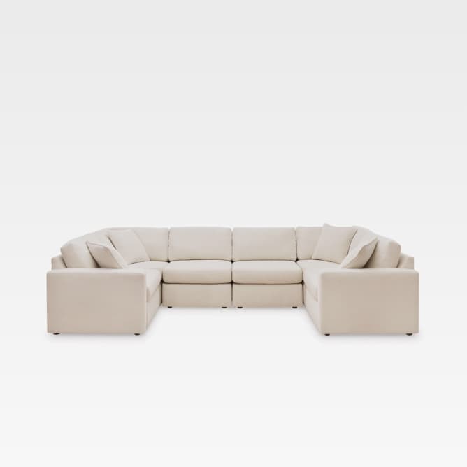 Modmax 6-Piece Performance Fabric Modular Sectional