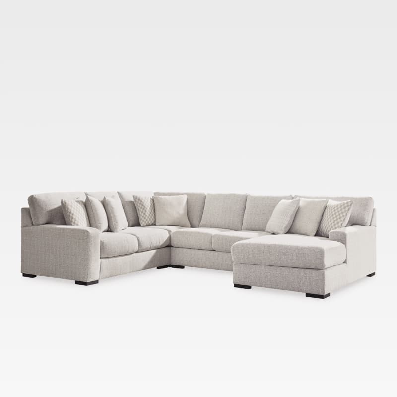 Larce 4-Piece Performance Fabric Sectional with Chaise